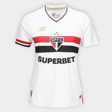Camisa Feminina New Balance São Paulo 2025/26 I - [product_category] | FutCompany