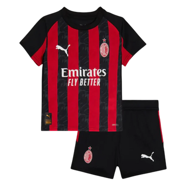Conjunto Infantil do Milan 2025/26 - Home